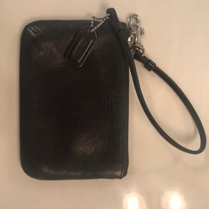 Gently used Black Coach wristlet